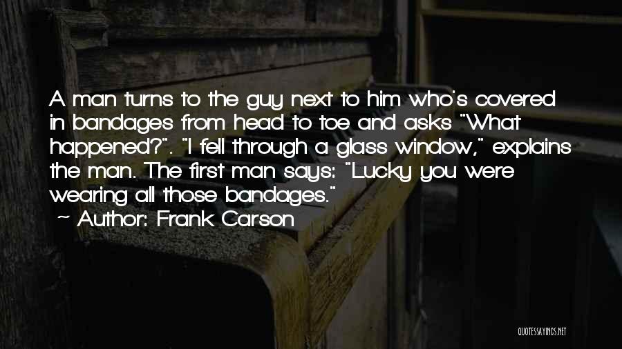 Head To Toe Quotes By Frank Carson