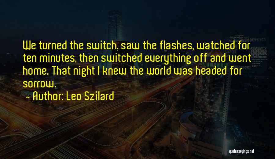 Headed Home Quotes By Leo Szilard