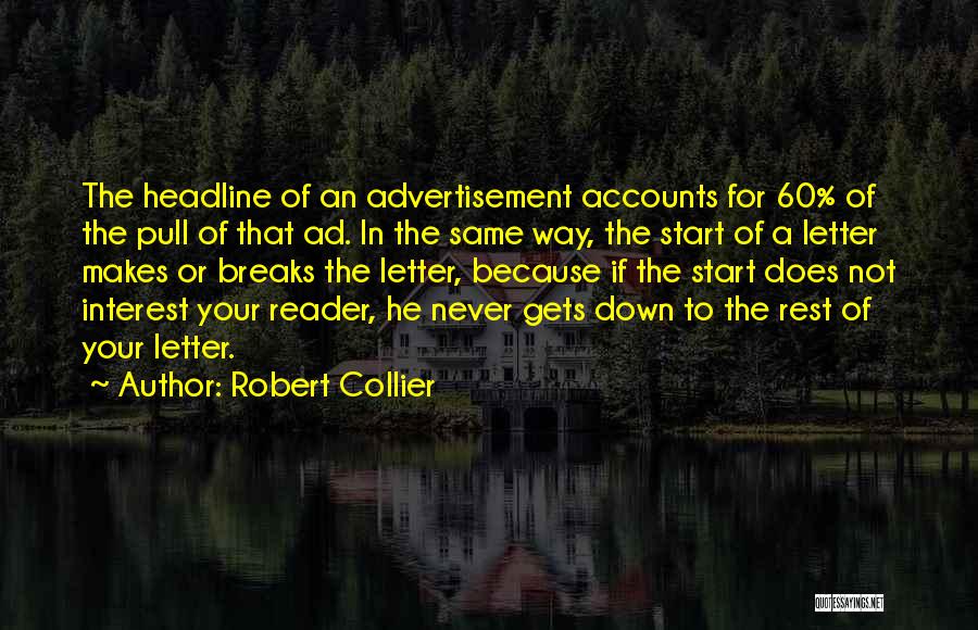 Headline Quotes By Robert Collier