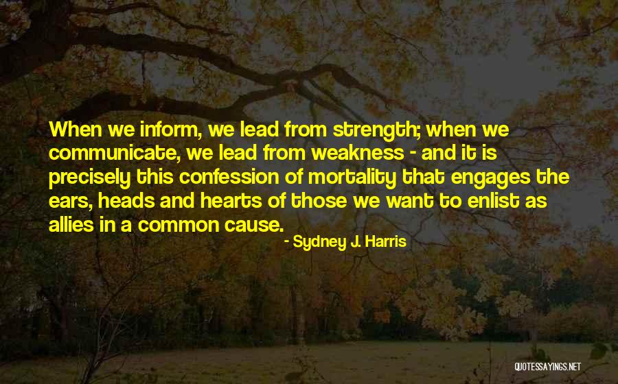 Heads And Hearts Quotes By Sydney J. Harris Heads And Hearts Quotes By Sydney J. Harris
