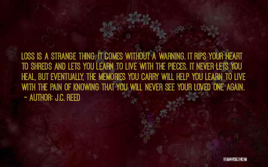 Heal Your Pain Quotes By J.C. Reed