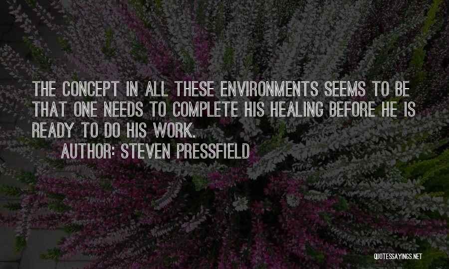 Healing Environments Quotes By Steven Pressfield