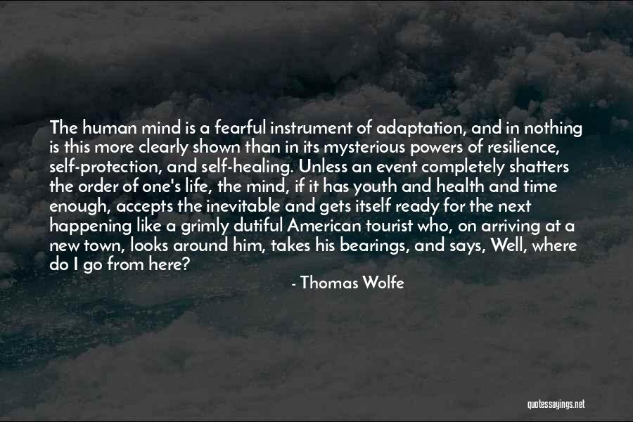 Healing From Self-injury Quotes By Thomas Wolfe Healing From Self-injury Quotes By Thomas Wolfe