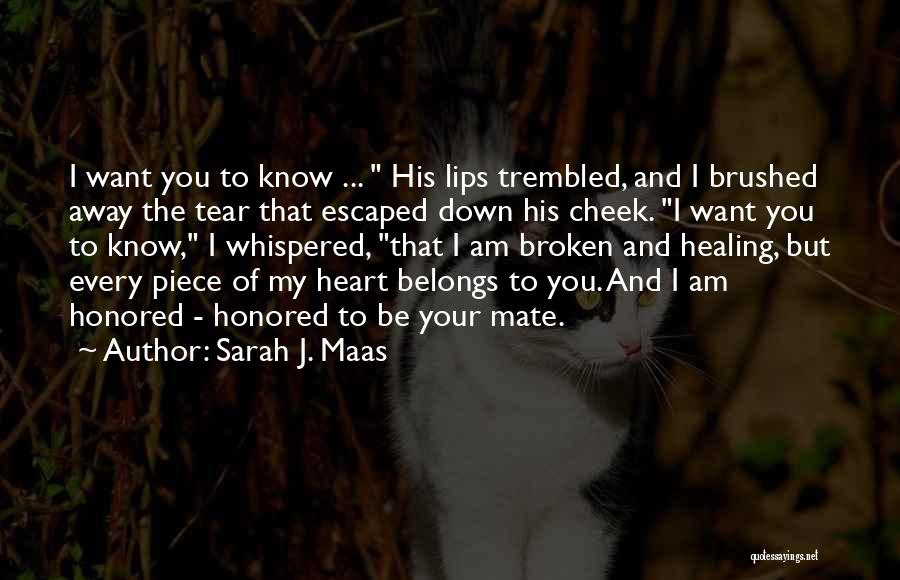 Healing Over A Broken Heart Quotes By Sarah J. Maas