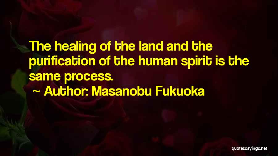 Healing The Spirit Quotes By Masanobu Fukuoka