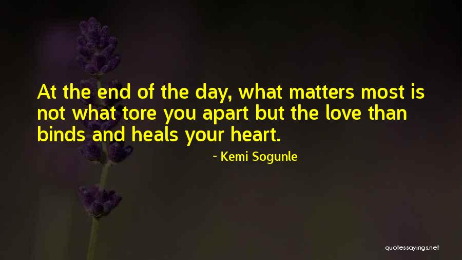 Healing Your Heart Quotes By Kemi Sogunle