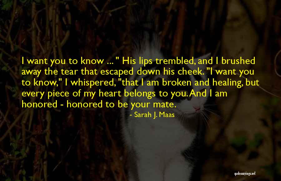 Healing Your Heart Quotes By Sarah J. Maas