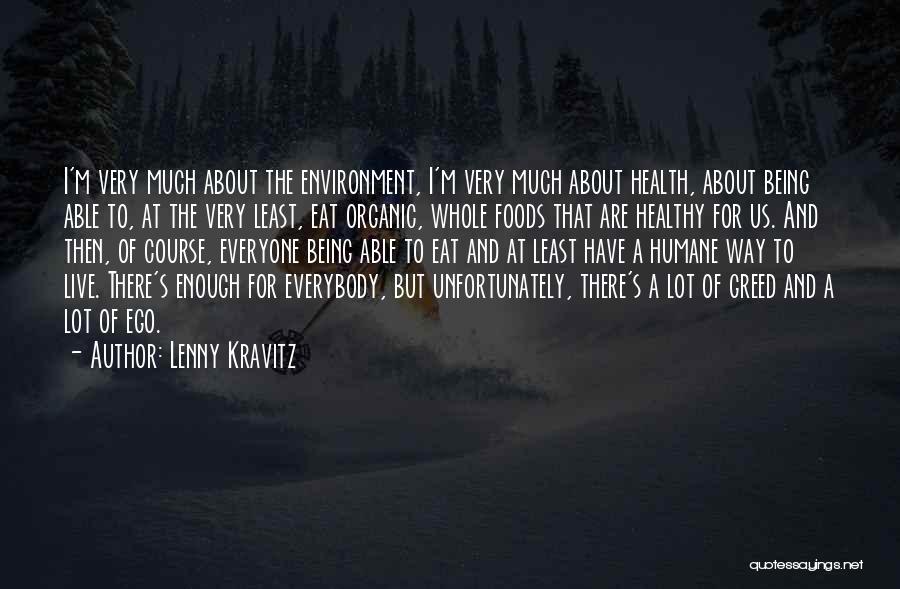 Health And Environment Quotes By Lenny Kravitz