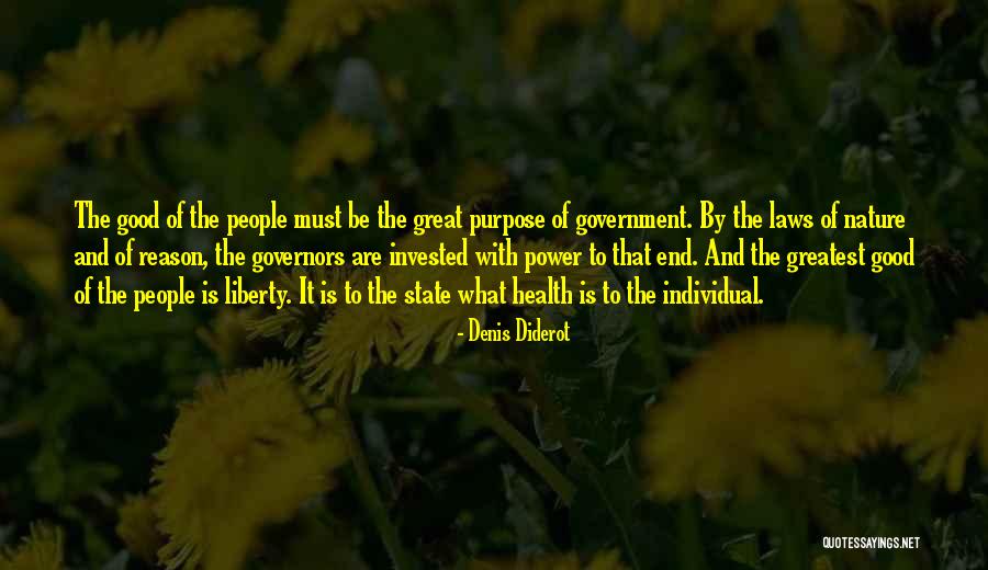 Health And Nature Quotes By Denis Diderot