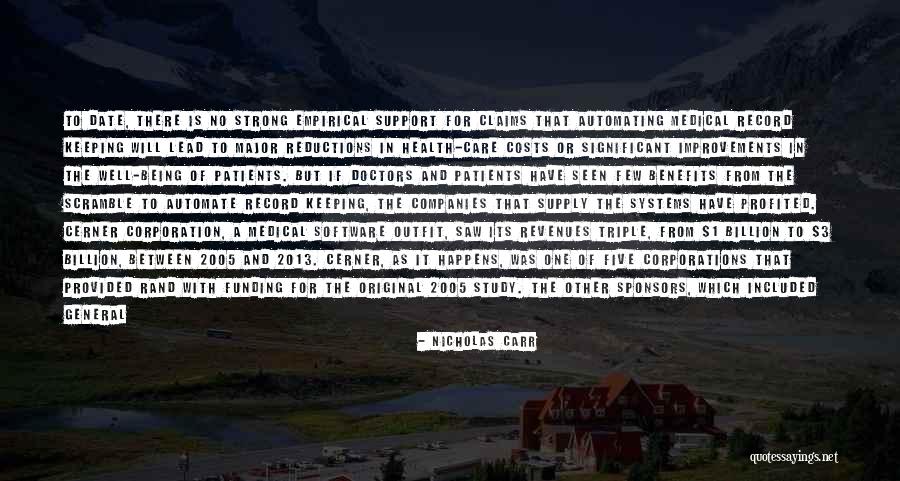 Health And Technology Quotes By Nicholas Carr Health And Technology Quotes By Nicholas Carr
