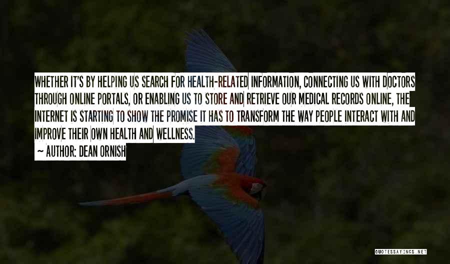 Health And Wellness Related Quotes By Dean Ornish