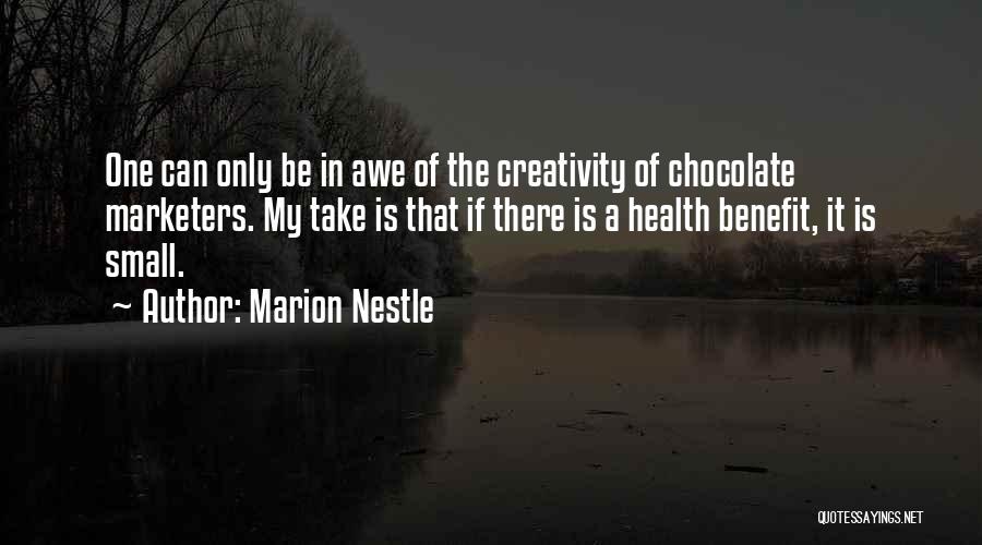 Health Benefits Of Chocolate Quotes By Marion Nestle