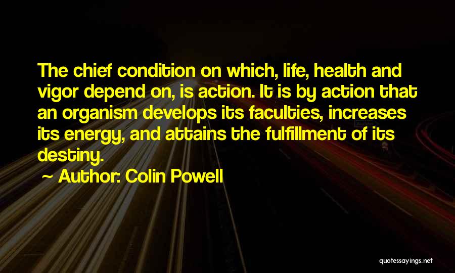 Health Condition Quotes By Colin Powell