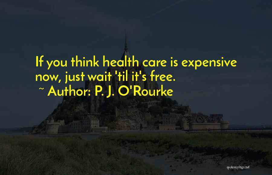 Health Expensive Quotes By P. J. O'Rourke