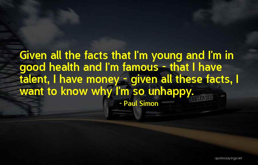 Health Facts Quotes By Paul Simon Health Facts Quotes By Paul Simon