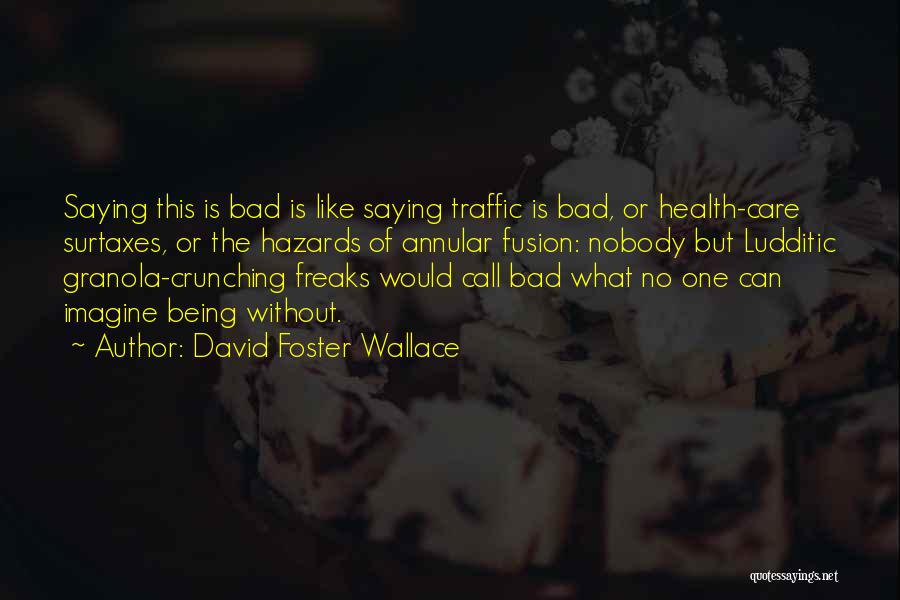 Health Hazards Quotes By David Foster Wallace