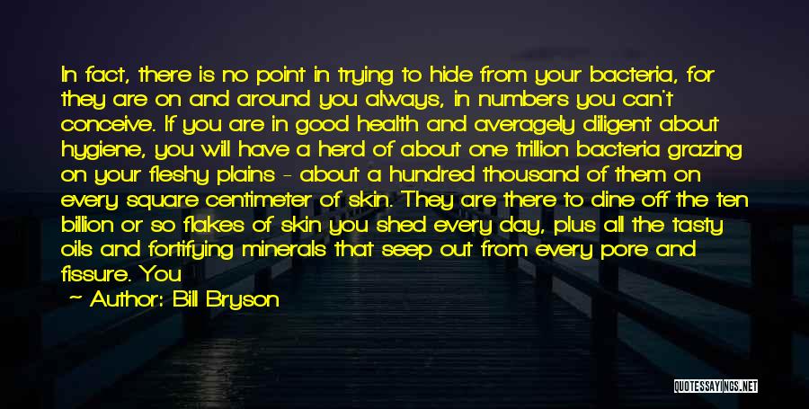 Health & Hygiene Quotes By Bill Bryson