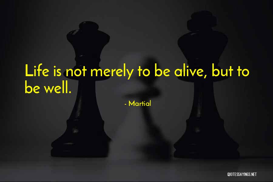 Health Is Not Well Quotes By Martial