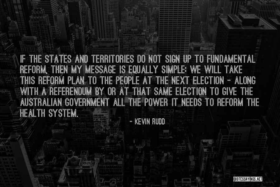 Health Message Quotes By Kevin Rudd