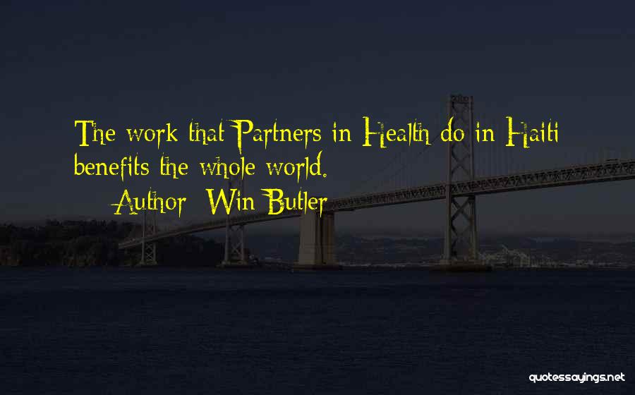 Health Partners Quotes By Win Butler