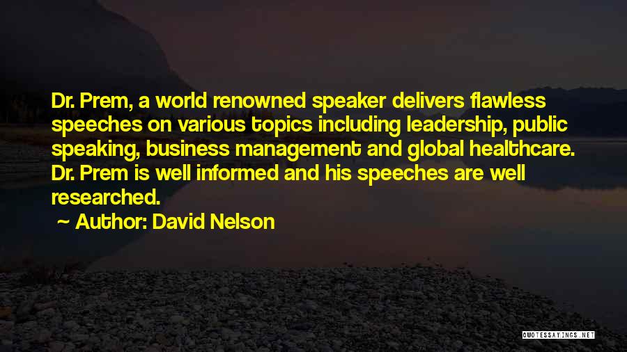 Healthcare Quotes By David Nelson