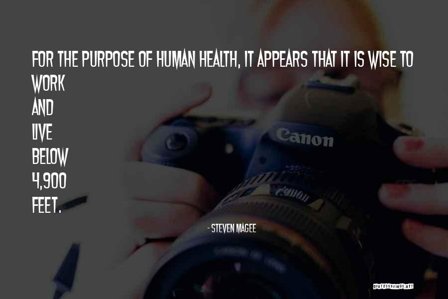 Healthy All Purpose Quotes By Steven Magee Healthy All Purpose Quotes By Steven Magee