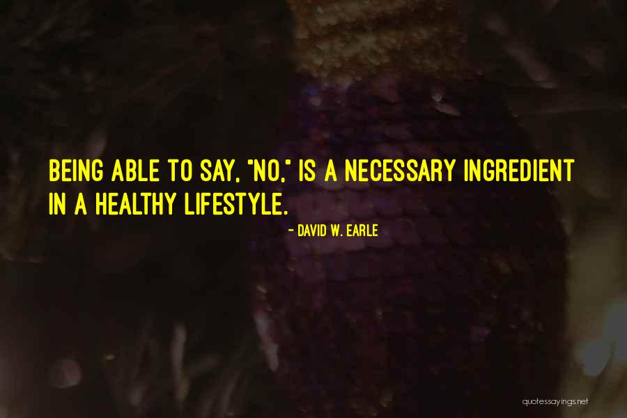 Healthy Boundaries Quotes By David W. Earle Healthy Boundaries Quotes By David W. Earle