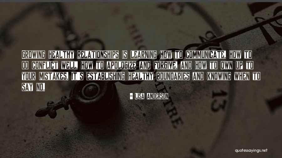Healthy Boundaries Quotes By Lisa Anderson Healthy Boundaries Quotes By Lisa Anderson