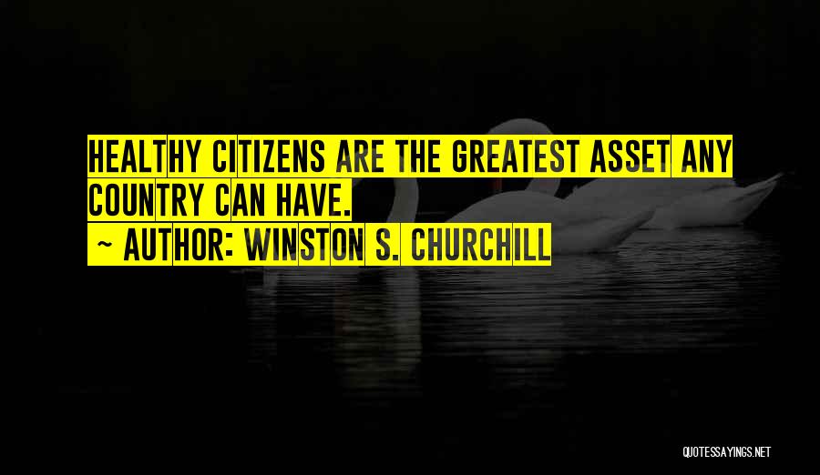Healthy Citizens Quotes By Winston S. Churchill