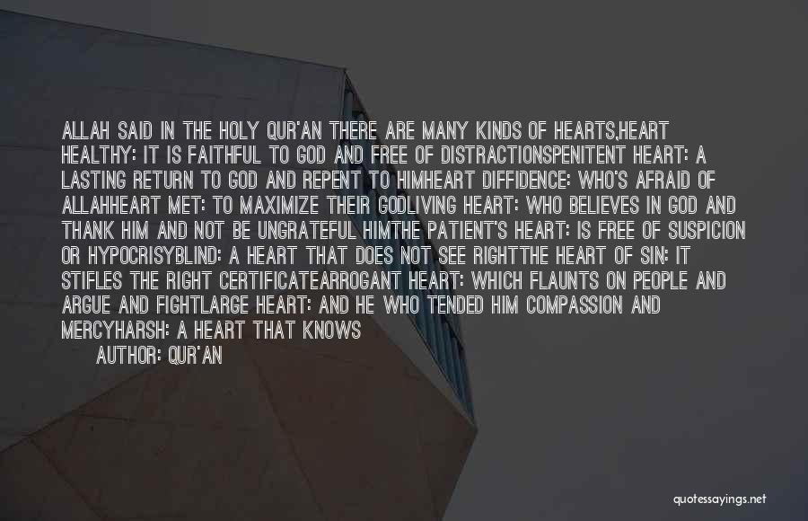Healthy Heart Quotes By Qur'an