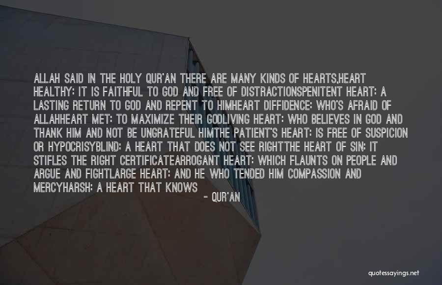 Healthy Heart Quotes By Qur'an