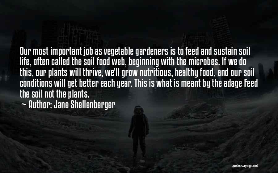 Healthy Nutritious Quotes By Jane Shellenberger