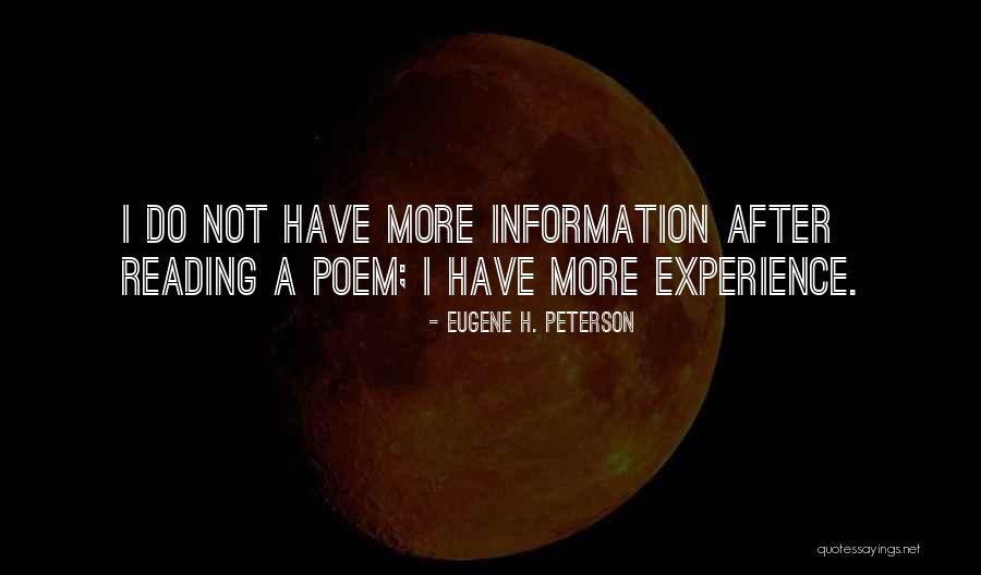 Heaneys Poetry Quotes By Eugene H. Peterson Heaneys Poetry Quotes By Eugene H. Peterson