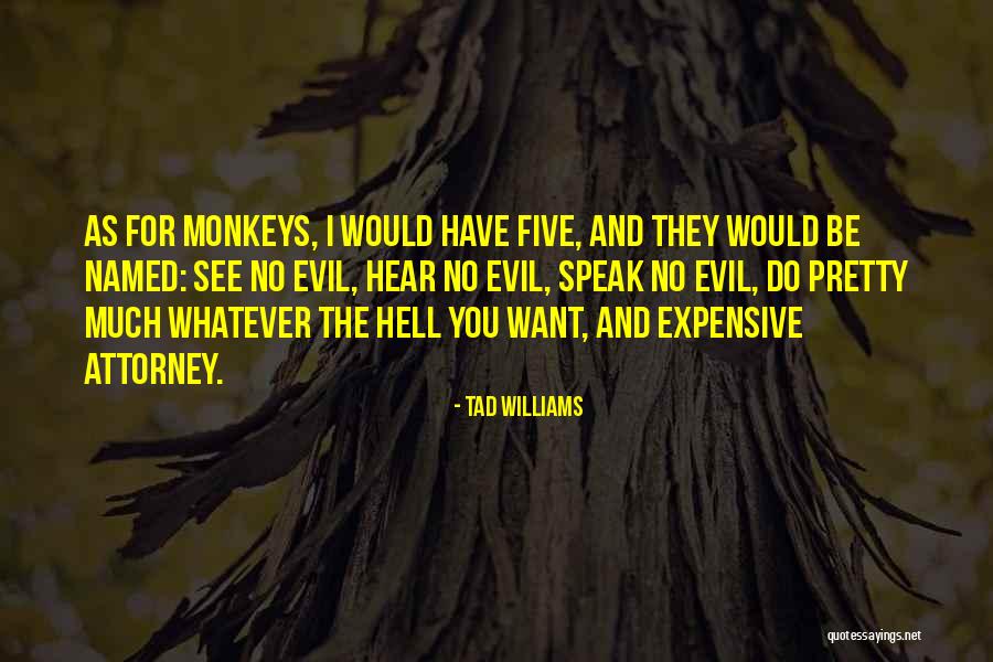 Hear No Evil Quotes By Tad Williams