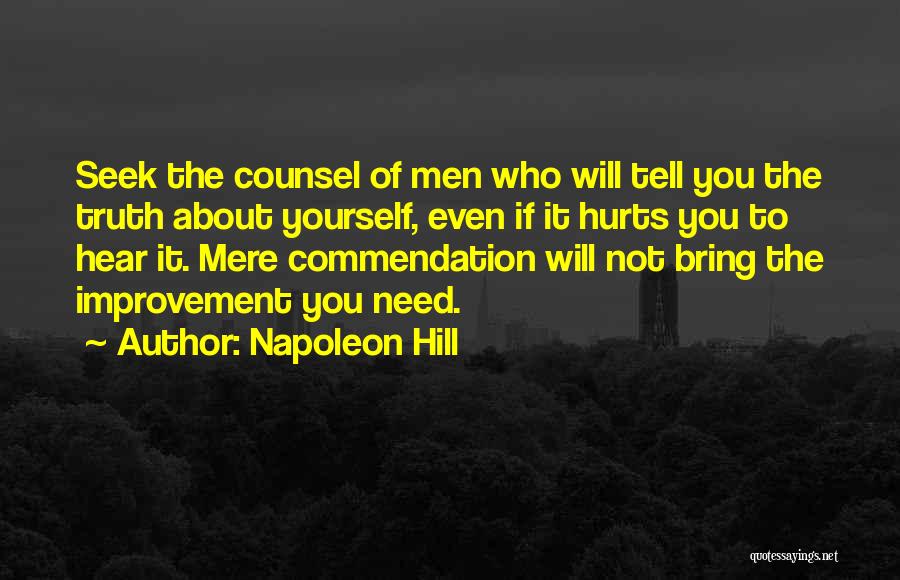 Hear Yourself Quotes By Napoleon Hill