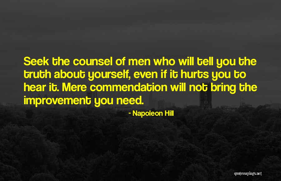 Hear Yourself Quotes By Napoleon Hill