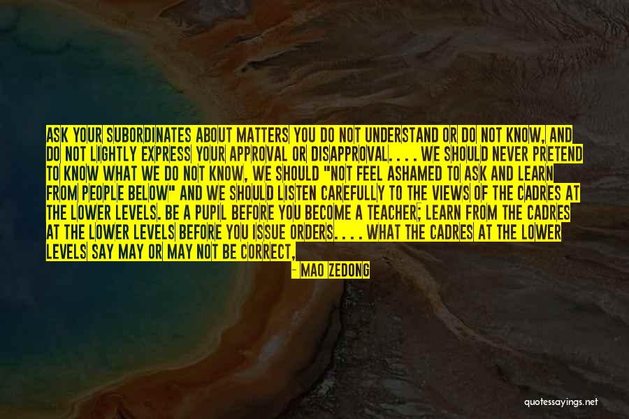 Hearing From You Quotes By Mao Zedong Hearing From You Quotes By Mao Zedong