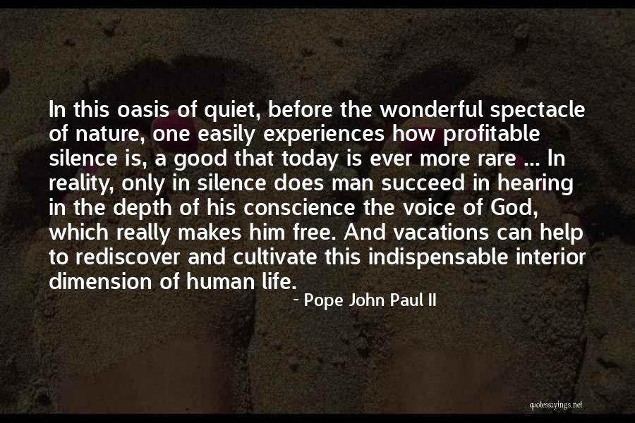 Hearing God Voice Quotes By Pope John Paul II