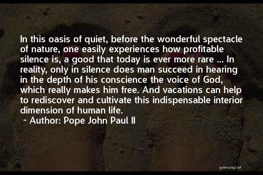 Hearing His Voice Quotes By Pope John Paul II