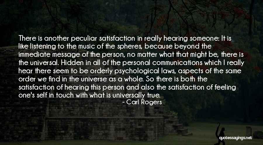 Hearing Music Quotes By Carl Rogers