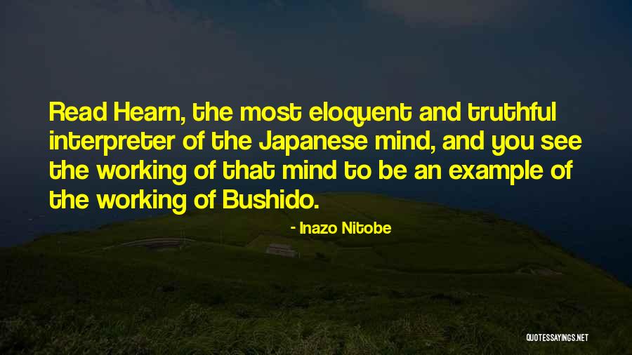 Hearn Quotes By Inazo Nitobe Hearn Quotes By Inazo Nitobe