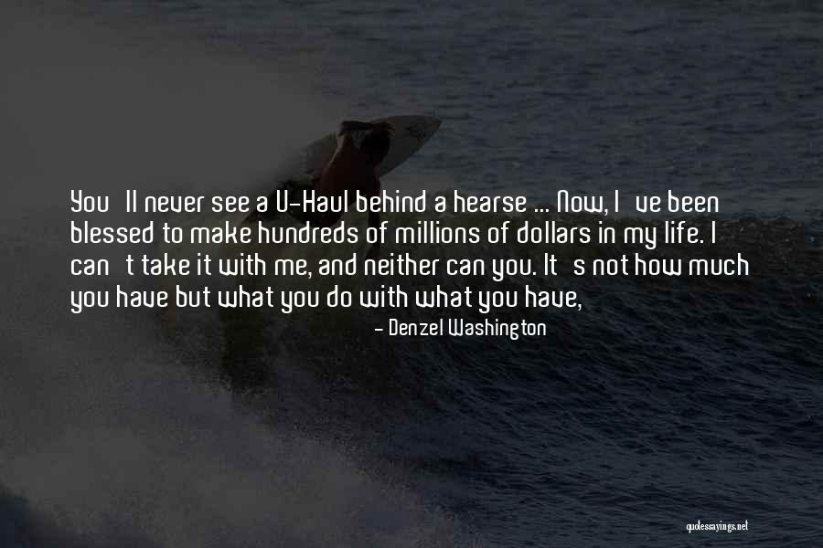 Hearse Quotes By Denzel Washington