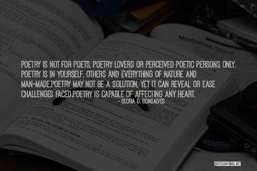 Heart Affecting Quotes By Gloria D. Gonsalves Heart Affecting Quotes By Gloria D. Gonsalves