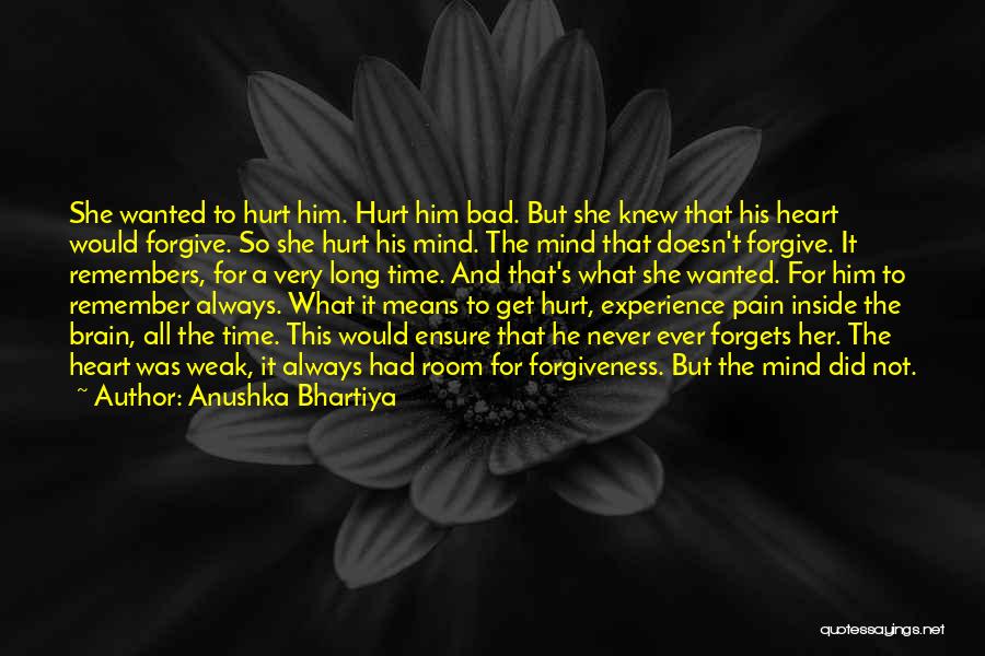 Heart And Brain Love Quotes By Anushka Bhartiya