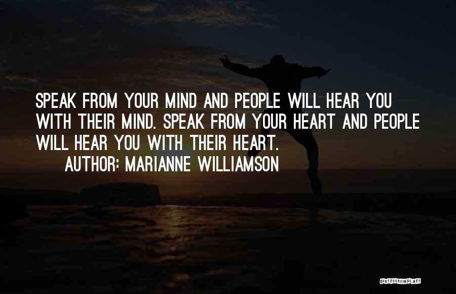 Heart And Mind Inspirational Quotes By Marianne Williamson