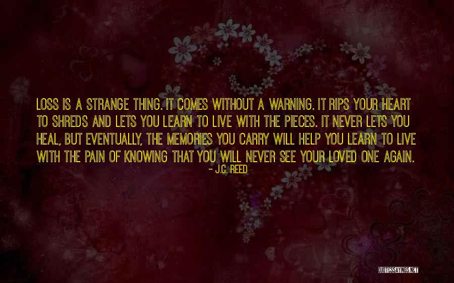 Heart And Pain Quotes By J.C. Reed