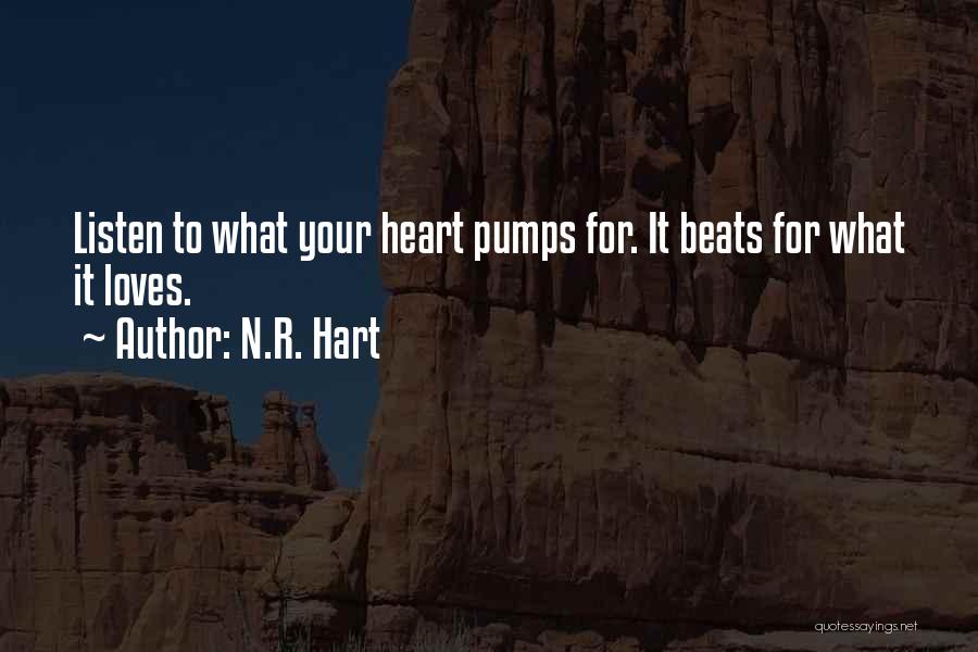 Heart Beats Love Quotes By N.R. Hart