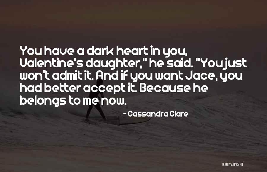 Heart Belongs Quotes By Cassandra Clare Heart Belongs Quotes By Cassandra Clare