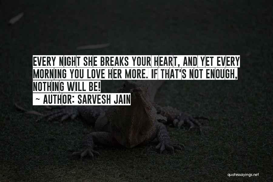 Heart Breaks Love Quotes By Sarvesh Jain