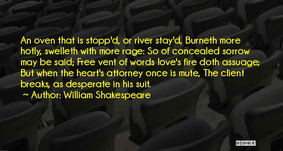 Heart Breaks Love Quotes By William Shakespeare
